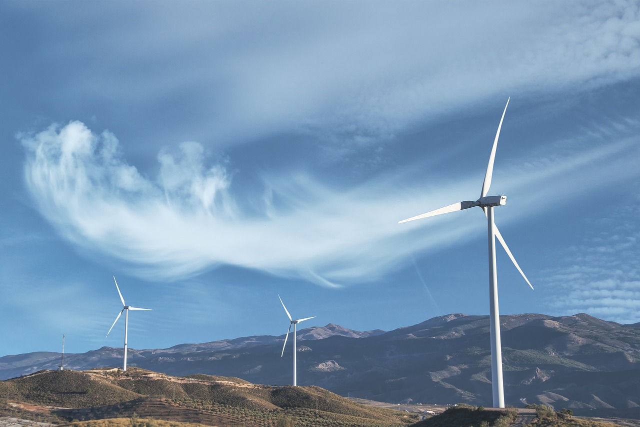 Los molinos de viento hacen del bitcoin una moneda energética más ecológica.